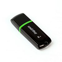 Купить USB флэш карта 8 Gb USB 2.0 Smart Buy Paean черный оптом, в розницу в ОРЦ Компаньон