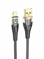 Кабель USB Type-C HOCO U121 Gold Standart 3.0A 1.2м черный - фото