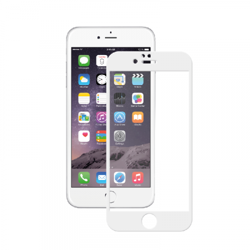 Защитное стекло для iPhone 6 (5.5) FULL GLUE пакет белый - фото
