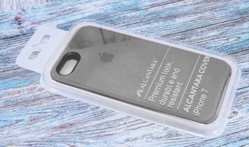 Чехол-накладка для iPhone 7/8/SE ALCANTARA CASE серый оптом, в розницу Центр Компаньон фото 3