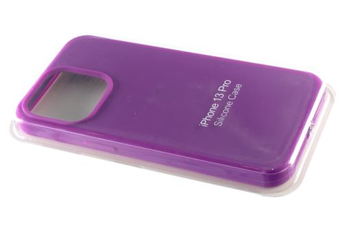 Чехол-накладка для iPhone 13 Pro SILICONE CASE закрытый фиолетовый (45) оптом, в розницу Центр Компаньон фото 2