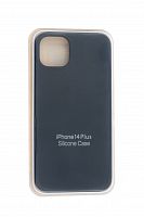 Чехол-накладка для iPhone 14 Plus SILICONE CASE закрытый темно-синий (8) - фото