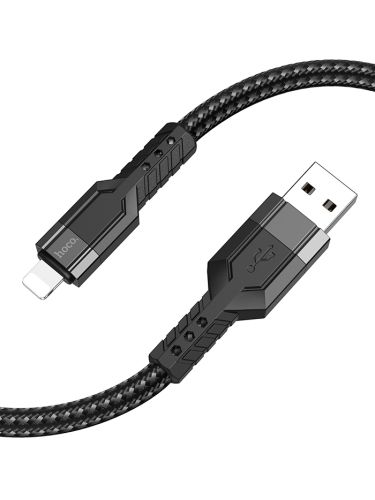 Кабель USB Lightning 8Pin HOCO U110 2.4A 1.2м черный оптом, в розницу Центр Компаньон фото 3