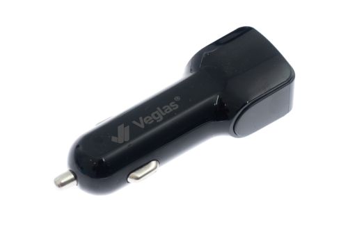АЗУ USB 2.1A 2 USB порт VEGLAS CU23 длинный блок черный оптом, в розницу Центр Компаньон фото 3