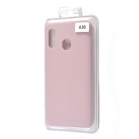 Чехол-накладка для Samsung A305F A30/A205F A20 VEGLAS SILICONE CASE закрытый светло-розовый (18) - фото