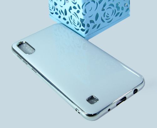 Чехол-накладка для Samsung A105F A10 ELECTROPLATED TPU+PET белый оптом, в розницу Центр Компаньон фото 3