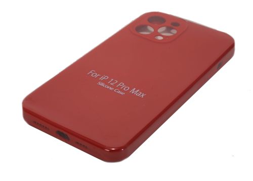 Чехол-накладка для iPhone 12 Pro Max VEGLAS SILICONE CASE NL Защита камеры красная (14) оптом, в розницу Центр Компаньон фото 2
