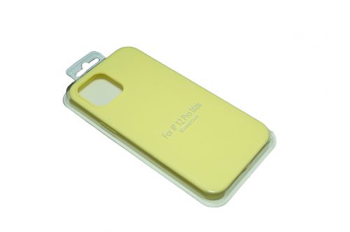 Чехол-накладка для iPhone 12 Pro Max VEGLAS SILICONE CASE закрытый лимонный (37) - фото фото 2