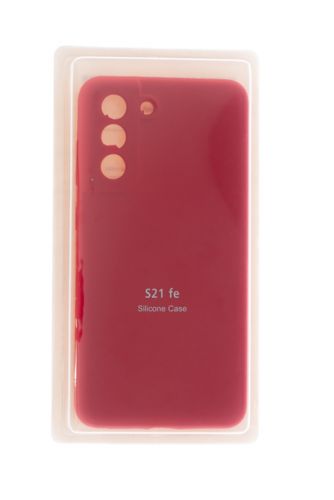 Чехол-накладка для Samsung G9900F S21 FE VEGLAS SILICONE CASE закрытый красный (1) - оптовая продажа Чехол-накладка для Samsung G9900F S21 FE VEGLAS SILICONE CASE закрытый красный (1) - фото