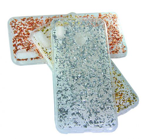 Чехол-накладка для HUAWEI Honor 10 Lite/P Smart 2019 GLITTER TPU серебро - оптовая продажа Чехол-накладка для HUAWEI Honor 10 Lite/P Smart 2019 GLITTER TPU серебро - фото