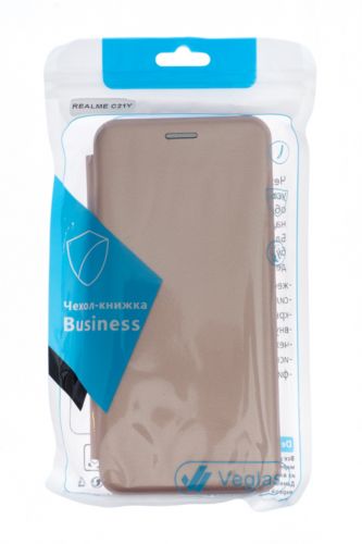 Чехол-книжка для Realme С21Y VEGLAS BUSINESS розовое золото - фото фото 4