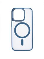 Чехол-накладка для iPhone 15 Pro VEGLAS Fog Magnetic синий - фото