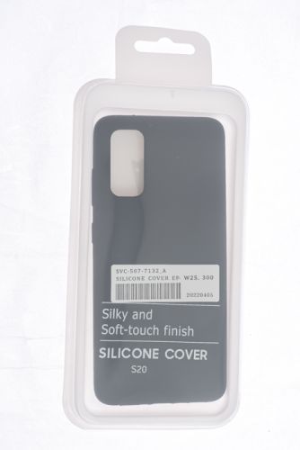 Чехол-накладка для Samsung G980F S20 SILICONE CASE NL OP закрытый черный (3) оптом, в розницу Центр Компаньон фото 4