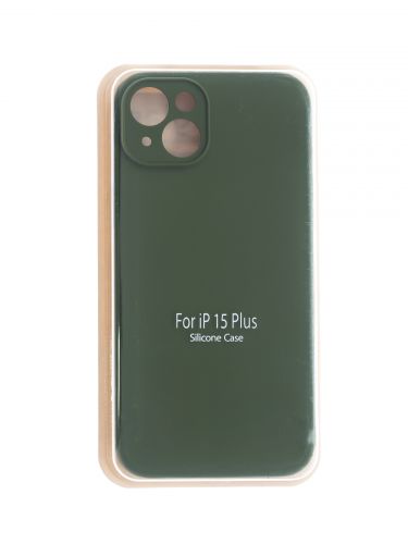 Чехол-накладка для iPhone 15 Plus VEGLAS SILICONE CASE Защита камеры хаки (64) - оптовая продажа Чехол-накладка для iPhone 15 Plus VEGLAS SILICONE CASE Защита камеры хаки (64) - фото