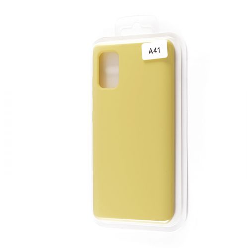 Чехол-накладка для Samsung A415F A41 VEGLAS SILICONE CASE закрытый желтый (20) оптом, в розницу Центр Компаньон