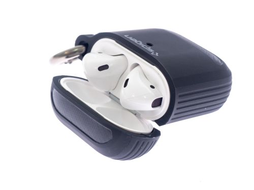 Чехол для наушников Airpods Spigen черный - оптовая продажа фото 4 Чехол для наушников Airpods Spigen черный - фото фото 4