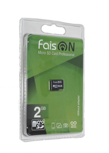 Карта памяти MicroSD 2 Gb FaisON без адаптера - фото