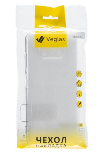 Чехол-накладка для XIAOMI Poco X3 NFC VEGLAS Air прозрачный оптом, в розницу Центр Компаньон фото 3