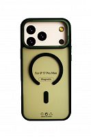 Чехол-накладка для iPhone 17 Pro Max VEGLAS Fog Magnetic зеленый - фото