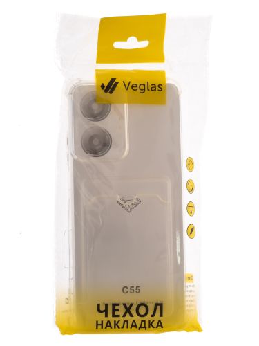 Чехол-накладка для REALME C55 VEGLAS Air Pocket прозрачный оптом, в розницу Центр Компаньон фото 4