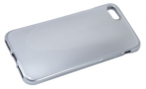 Чехол-накладка для iPhone 7/8/SE JZZS Painted TPU One side серебро - фото фото 2
