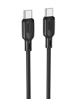 Кабель TYPE-C TYPE-C BOROFONE BX113 Lenny 60w 3м черный - фото