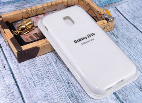 Чехол-накладка для Samsung J330F J3 SILICONE CASE закрытый белый - оптовая продажа Чехол-накладка для Samsung J330F J3 SILICONE CASE закрытый белый - фото