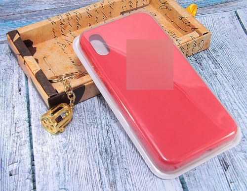 Чехол-накладка для iPhone X/XS SILICONE CASE закрытый красный (14) оптом, в розницу Центр Компаньон фото 2