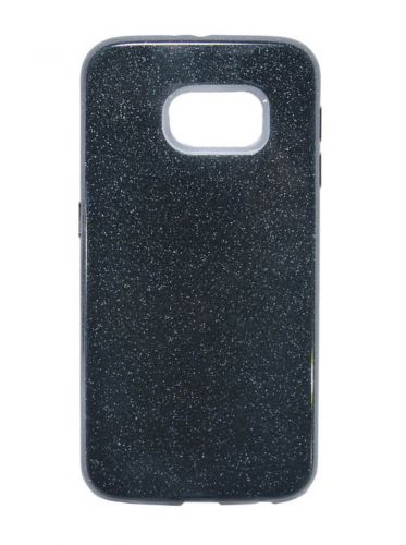 Чехол-накладка для Samsung G930 S7 JZZS Shinny 3в1 TPU черная - фото