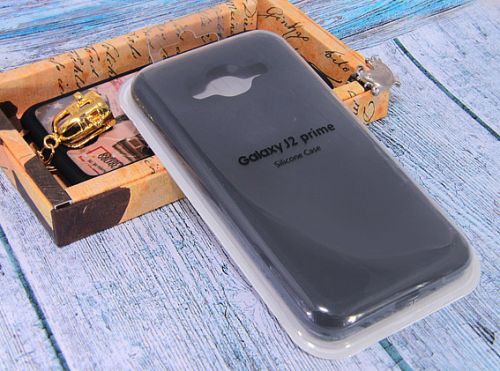 Чехол-накладка для Samsung G530/G532 J2 Prime SILICONE CASE закрытый темно-серый - оптовая продажа Чехол-накладка для Samsung G530/G532 J2 Prime SILICONE CASE закрытый темно-серый - фото