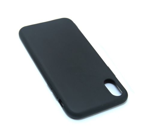 Чехол-накладка для iPhone X/XS FASHION TPU матовый б/отв черный оптом, в розницу Центр Компаньон фото 3