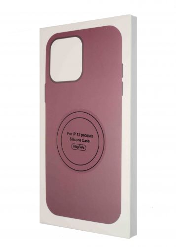 Чехол-накладка для iPhone 12 Pro Max SILICONE TPU NL поддержка MagSafe бордовый коробка - оптовая продажа фото 4 Чехол-накладка для iPhone 12 Pro Max SILICONE TPU NL поддержка MagSafe бордовый коробка - фото фото 4