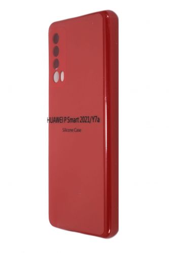 Чехол-накладка для HUAWEI P Smart 2021 SILICONE CASE закрытый красный (1) - оптовая продажа Чехол-накладка для HUAWEI P Smart 2021 SILICONE CASE закрытый красный (1) - фото