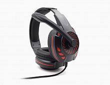 Наушники проводные KOMC S60 GAME головные черно-красный - фото
