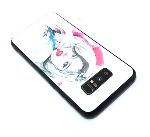 Чехол-накладка для Samsung N950 Note 8 LOVELY GLASS TPU девушка коробка оптом, в розницу Центр Компаньон фото 3