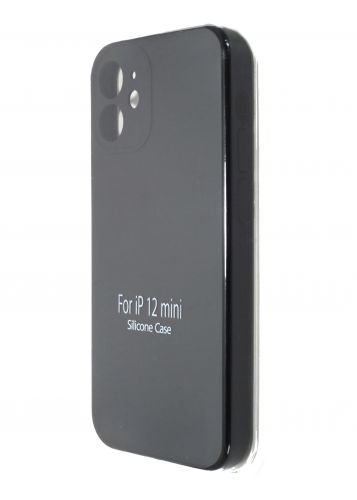 Чехол-накладка для iPhone 12 Mini VEGLAS SILICONE CASE NL Защита камеры черный (18) оптом, в розницу Центр Компаньон