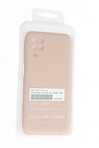 Чехол-накладка для Samsung A125F A12 SILICONE CASE NL OP закрытый светло-розовый (18) - фото фото 4