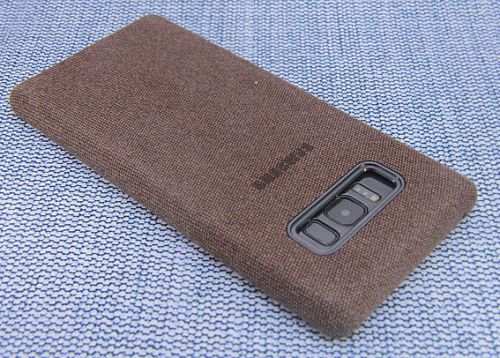 Чехол-накладка для Samsung N950F Note 8 HIHA CANVAS коричневый оптом, в розницу Центр Компаньон фото 2