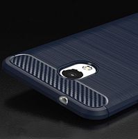 Чехол-накладка для MEIZU M5s 009508 ANTISHOCK темно-синий - фото