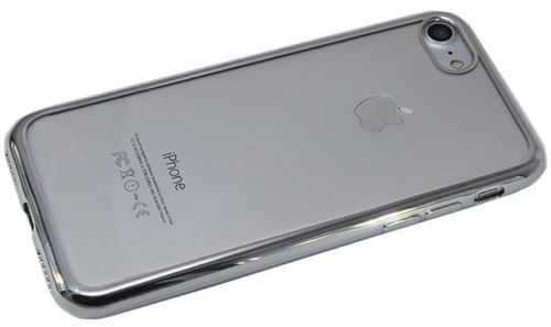 Чехол-накладка для iPhone 7/8/SE РАМКА TPU графит - оптовая продажа фото 3 Чехол-накладка для iPhone 7/8/SE РАМКА TPU графит - фото фото 3
