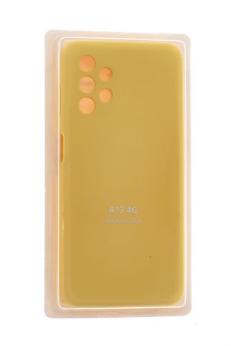 Чехол-накладка для Samsung A135F A13 SILICONE CASE закрытый желтый (20) оптом, в розницу Центр Компаньон