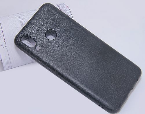 Чехол-накладка для HUAWEI P20 Lite FASHION LITCHI TPU черный - фото