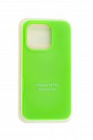 Чехол-накладка для iPhone 14 Pro SILICONE CASE закрытый ярко-зеленый (31) - фото