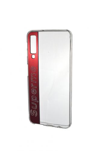 Чехол-накладка для Samsung A750F A7 2018 SUPERME TPU красный - фото