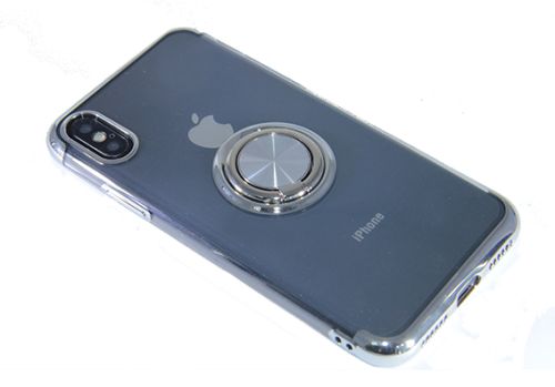 Чехол-накладка для iPhone X/XS ELECTROPLATED TPU КОЛЬЦО серебро оптом, в розницу Центр Компаньон фото 2