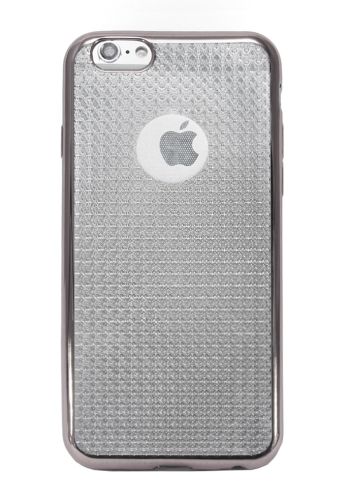 Чехол-накладка для iPhone 6/6S C-CASE РАМКА DIAMOND TPU серебро оптом, в розницу Центр Компаньон фото 3