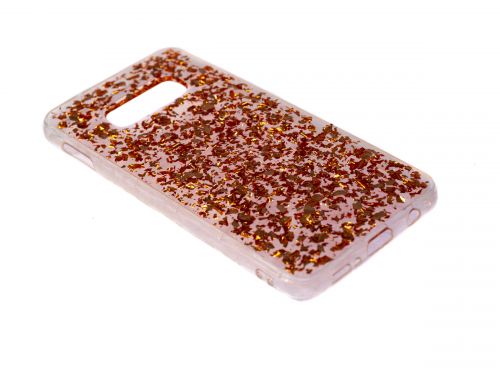 Чехол-накладка для Samsung G970 S10 E GLITTER TPU бронзовый - фото фото 3
