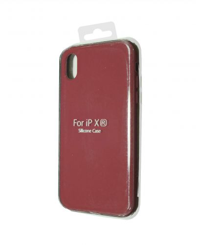 Чехол-накладка для iPhone XR VEGLAS SILICONE CASE закрытый бордовый (52) - оптовая продажа Чехол-накладка для iPhone XR VEGLAS SILICONE CASE закрытый бордовый (52) - фото