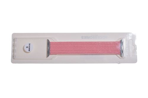 Ремешок для Apple Watch Solo Loop плетеный 38/40/41mm розовый размер 130mm оптом, в розницу Центр Компаньон фото 3
