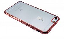 Чехол-накладка для iPhone 6/6S Plus  РАМКА TPU розовое золото - фото
